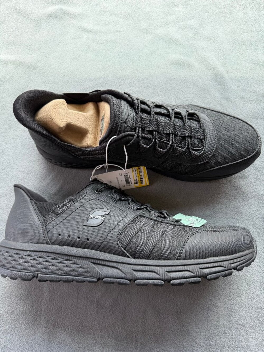 S Sport By Skechers Men's Sandler Hands Free Step Ins Sneakers - Black 13 - Picture 5 of 7
